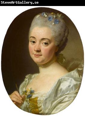 Alexander Roslin Portrait of the artist Marie Therese Reboul wife of Joseph-Marie Vien